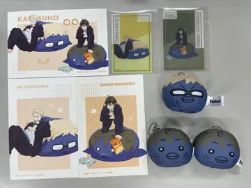 하이큐!! 쓰키시마 야마구치 엽서 클리어 카드 동물 미니 쿠션