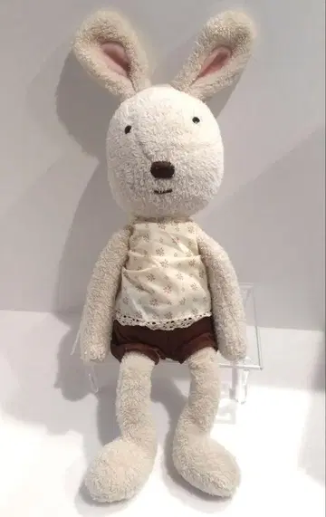 le sucre 르 슈크르 봉제 인형 화이트 토끼 토끼 BIG 대 꽃무늬