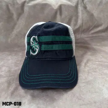usa 구제 의류 "Seattle Mariners" 캡 화이트 & 네이비