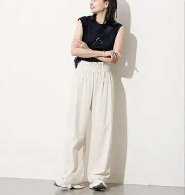 JOURNAL STANDARD 나일론 스트레치 와이드 팬츠 WEB 한정판