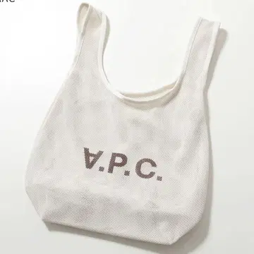 새상품 아페쎄 로고 메쉬 쇼핑백 토트백