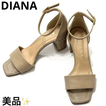 새상품급 다이애나 DIANA 스트랩 샌들 스터드 베이지