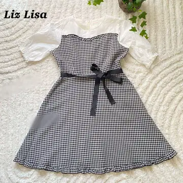Liz Lisa 체크 무늬 A 라인 원피스