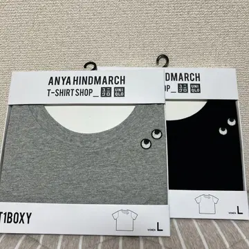 안야 힌드마치 유니클로 박스 티셔츠 새상품 2장 세트