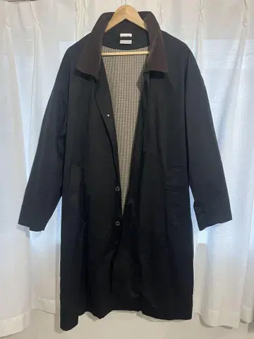 블랙 스텐카라 코트