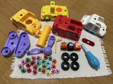 호빵맨 쿳타테 DIY 나사 나사 체인지! 일하는 차량