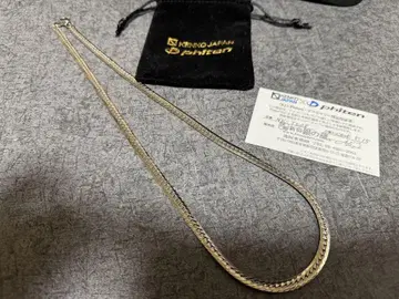 phiten 5.5mm 폭 평키헤이 체인 티타늄 목걸이 60cm