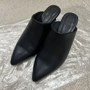 nairo 블록 힐 뮬 스틸레토 힐 6cm 새상품급 [24cm]