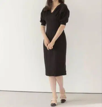 Herlipto 카슈쿨 저지 드레스 원피스 블랙 M 코지마 요나