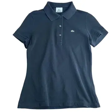 라코스테 LACOSTE 반팔 피케 셔츠 40 블랙 블랙 여성용