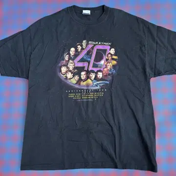 스타 트렉 2006 기념일 티셔츠 2XL US 구제 의류