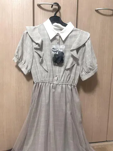 INGNI 체크 무늬 프릴 원피스 M 사이즈