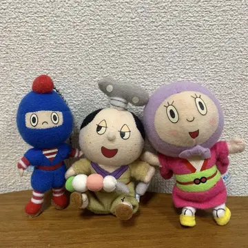 젠마이 자무라이 마메마루 즈킨짱 봉제 인형 체인 마스코트 레트로