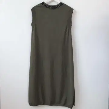 MARY QUANT 슬리브리스 티셔츠 원피스 올리브