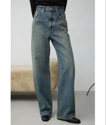 AZUL DENIM 하이 웨스트 와이드 데님