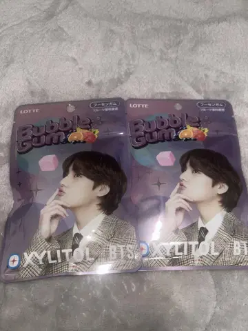 LOTTE Bubble Gum BTS V 태현 2개 세트