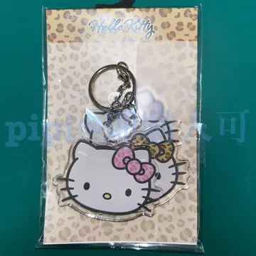 키티 아크릴 키링 레오파드 무늬 시리즈 산리오 아베일