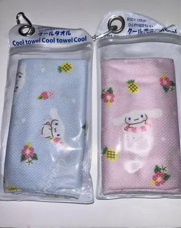 열사병 대책! 산리오 시나몬 롤 쿨 타월 2개