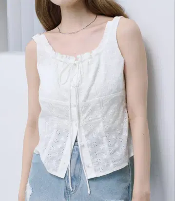kastane 코튼 레이스 뷔스티에