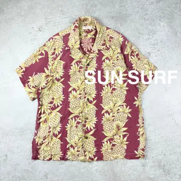 SUN SURF 선서프 동양 엔터프라이즈 레이온 알로하 셔츠 M