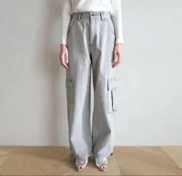 시루무린 LOOSE 카고 데님 팬츠