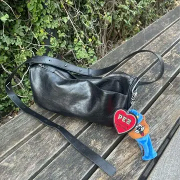 미니 스와로 바닥 숄더백 천연 가죽