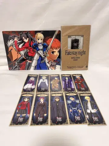 Fate stay night 책갈피 책받침 핸드폰 클리너