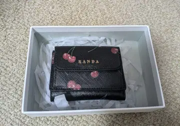 RANDA 체리 프린트 미니 지갑