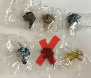 제일복권 고질라 몬스터 헤드 마그넷 세트