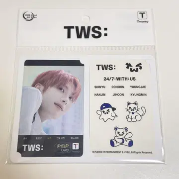 TWS 용제 한국 교통 카드 Tmoney 카드 스티커 포함 씰 한정판