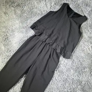 INGNI 잉그 올인원 살로펫 V넥 프릴 체형 커버 블랙 M