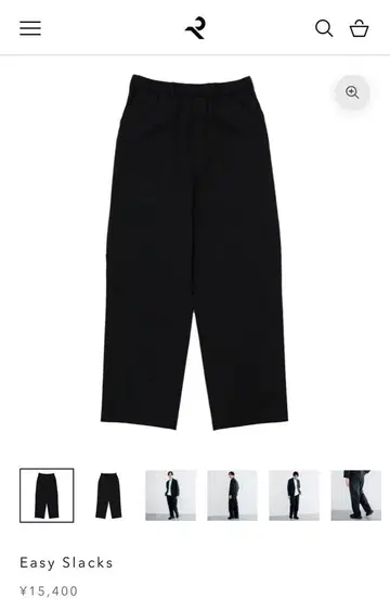 RETOUCH 이번 시즌 완판템 Easy Slacks 블랙 L 사이즈