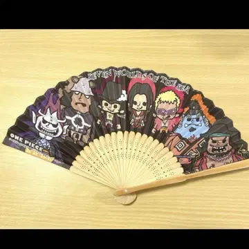 헤이세이 레트로 ONEPIECE 원피스 왕 아래 칠무해 부채 부채