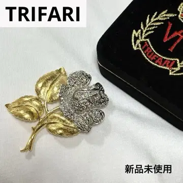 새상품 레어 VINTAGE TRIFARI 트리파리 빅 사이즈 브로치 장미