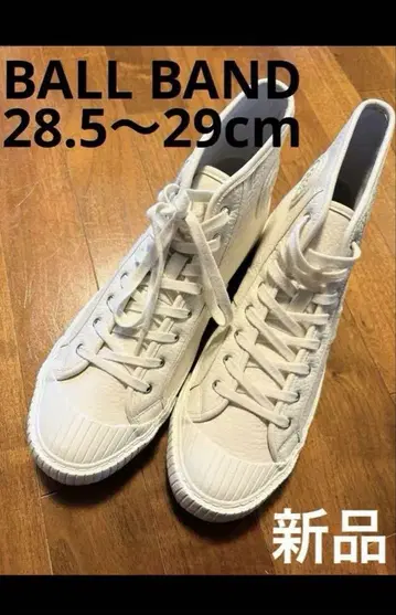BALL BAND 화이트 하이컷 스니커즈 28.5~29cm