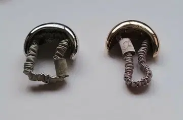 POTETE 포테테 문 스크런치 메탈 골드 실버 헤어 액세서리