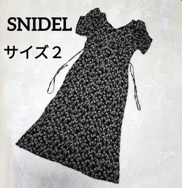 SNIDEL 스나이델 올 패턴 꽃무늬 롱 원피스 사이즈 2