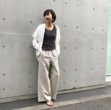 플라주 린넨 릴랙스 팬츠