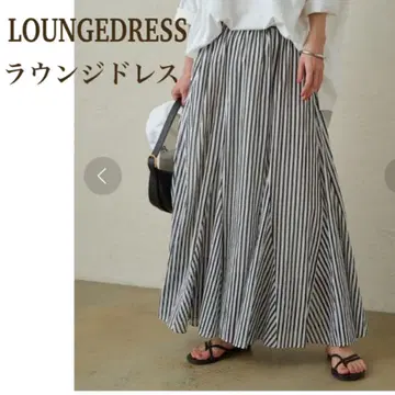 LOUNGEDRESS 라운지 드레스 코튼 시어 개더 스커트 화이트
