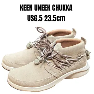 새상품급 KEEN 킨 유니크 차카 23.5cm 스웨이드 베이지
