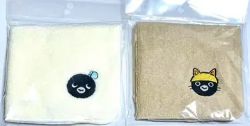 Suica의 펭귄 자수 핸드 타월 나비 고양이 세트