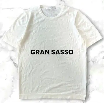 미사용 새상품 Gran Sasso 썸머 니트 화이트 스웨터 이탈리아제