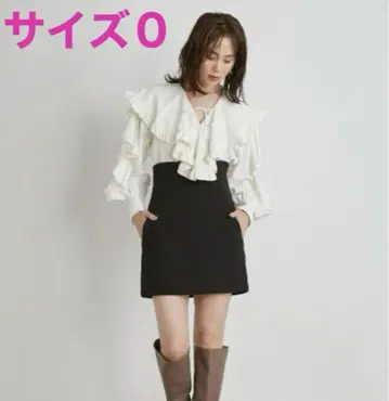 SNIDEL 하이 웨스트 스커트 숏 팬츠
