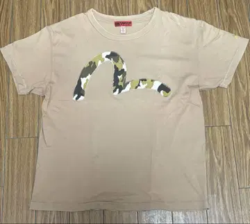 evisu 카모플라쥬 티셔츠 로고