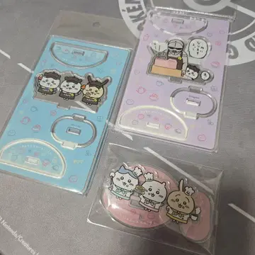 치이카와 카페 유라유라 아크릴 스탠드 아크릴 스탠드 레스토랑 세트