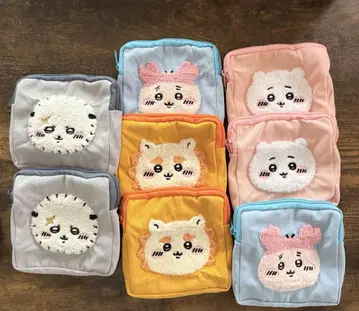 치이카와 모코모코 파우치 2 치이카와 라코 시사 헌책방 4종류 2세트