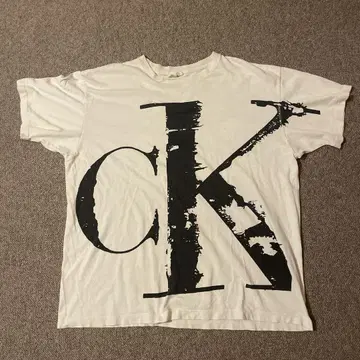 캘빈클라인 CK 로고 티셔츠 made in USA