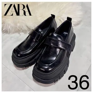 새상품급 자라 zara 플랫폼 로퍼 36 사이즈