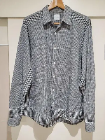 GOODENOUGH 굿이너프 피스 아웃 체크 셔츠 XL 후지와라 히로시