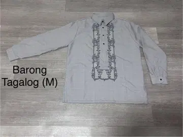 바론 타갈로그 Barong Tagalog Light Gray (M)